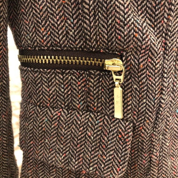 H&M Women’s Fitted Blazer Herringbow Pattern - Picture 3 of 4